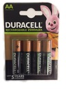 4x Duracell AA 2500mAh batérie + AA box zdarma