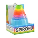 FAT BRAIN TOYS Spiroku Pyramid Rainbow Tower Cylindry 9 ks.