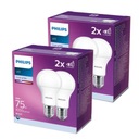 4x E27 LED žiarovka 10W = 75W 4000K PHILIPS 2-BAL.