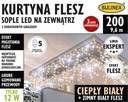 BULINEX Záves FLESZ cencúle LED 200L teplá biela