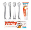 4 x Nástavce pre BRUSH-BABY BabySonic PRO 18-48m + Elmex 0-6 rokov