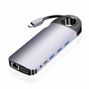 Viacportový SPU-M01 USB-C HDMI VGA RJ45 USB 3.0 SD