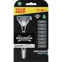 Sada WILKINSON Quattro Essential 4 Precision Sensitive 9x vložka + rukoväť