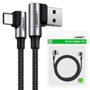 UGREEN Obojstranný lomený USB-C kábel 100 cm 3A QC