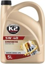 K2 TEXAR 5W40 XN PREMIUM A3/B4 SN/CF 5L