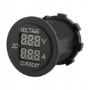 DC 12-24V LED motocyklový voltmeter ampérmeter