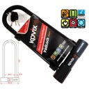 KOVIX KTL14-300 PADLOCK U-Lock alarm 120db ČIERNA