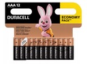 Duracell alkalické batérie AAA LR3 x 12