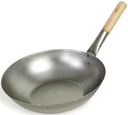 Wok z uhlíkovej ocele, priemer 35 cm - Plochý