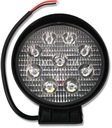 REFLEKTOROVÁ LED PRACOVNÁ LAMPA okrúhla 12V 24V 27W