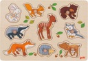 Puzzle s prvkami Goki Forest Animals 12m+