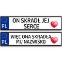 SET 2 PVC DOSKY NA AUTO NA SVADBU Svadba Veľa ZÁBAVNÝCH DIZAJNOV