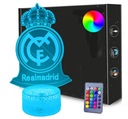 REAL MADRID 3D LED USB nočná lampa + DIAĽK