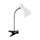 Stolná lampa CLIPS E27 15W lampa KATI biela