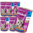 WHISKAS TUNA 6x400g Plechovka krmiva pre mačky JELLY