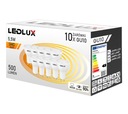 10x GU10 LED žiarovka 5,5W = 50W NEBLIKAJÚCA 3 farby svetla