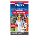 BROS MAGNETICKÁ SIEŤ PROTI HMYZU NA DVERE, ČIERNA