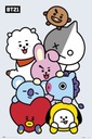 Bangtan Boys BTS BT21 Postavy na plagáte 61x91,5 cm