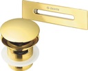 Click clack zátka do vane + prepad GOLD GOLD set