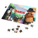 Puzzle + MENO Kocúr v čižmách VZORY A4 70 ks