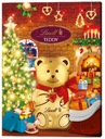 Lindt adventný kalendár Teddy mliečna čokoláda s náplňou 170g