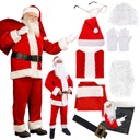 PROFESIONÁLNY SANTA CLAUS OUTFIT SET KOMPLETNÝ VEĽKÝ PRÉMIOVÝ SET