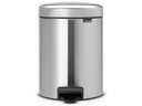 BRABANTIA 112621 Odpadkový kôš NewIcon 5L strieborný