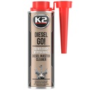 K2 DIESEL GO! 250 ML DIESELOVÝ REGENERÁTOR ADITIVA ČISTÍ VSTREKOVAČE