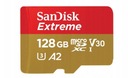 PAMÄŤOVÁ KARTA SANDISK EXTREME MICROSDXC 128 GB 190/90 MB/S UHS-I S ADAPTÉROM