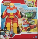 TRANSFORMERS RESCUE BOTS HOT SHOT 35cm VEĽKÉ 2v1