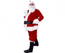 SANTA CLAUS OUTFIT čiapka, brada, nohavice, opasok, mikina LUX