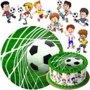 CAKE WAY FUTBAL + 8 ZNAKOV + TEXT