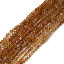 1821 AGAT FACIDA KULKA 3,7 ~ 4x3,9 ~ 4,3 mm struna 35 cm mix med Honey