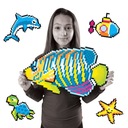 Puzzle Pixelki Jixelz Fish Dolphin Turtle EDU 1500