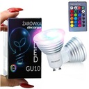 RGB+BIELA ​​3W GU10 LED žiarovka s diaľkovým ovládaním