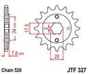 JT JTF327.14 PREDNÉ OZUBENÉ KOLO