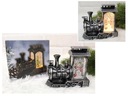 Vianočná dekorácia, plastový lampáš TRAIN MIX LED 12x12x6 cm - 1 ks