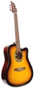 Akustická gitara FLYCAT C100 TSB SUNBURST CUTAWAY