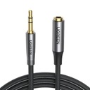 UGREEN AV190 Audio predlžovací kábel AUX jack 3,5 mm, 2 m (čierny)