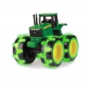 Traktor John Deere Monster so svietiacimi kolesami