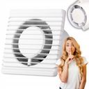 Tichý kúpeľňový ventilátor fi 125 mm 28 db Planet Timer White Effective