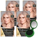 LOREAL Preference farba na vlasy 8,23 ​​Medium Rose Gold 4 ks + ZADARMO