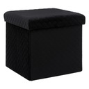 Štýlový Pouffe Pouf Black 31x31 cm Seat Glam