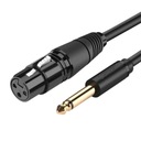 Uzelený audio kábel pre XLR mikrofón