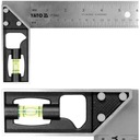 Yato Nerezový zámočnícky štvorec s vodováhou 150 mm