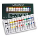 Kvašové farby pre deti 12x12ml Loveart 12 farieb