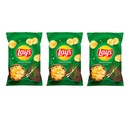 Balenie 3 chipsov Lays, príchuť zelená cibuľka, 130g