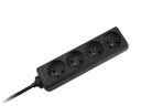 KEMOT POWER STRIP 4-ZÁSUVKOVÝ PREdlžovací KÁBEL 5M