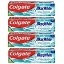 COLGATE Max White + Crystals bieliaca zubná pasta 4x 100 ml