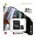 Adaptér pamäťovej karty KINGSTON MicroSD 100 MB 64 GB